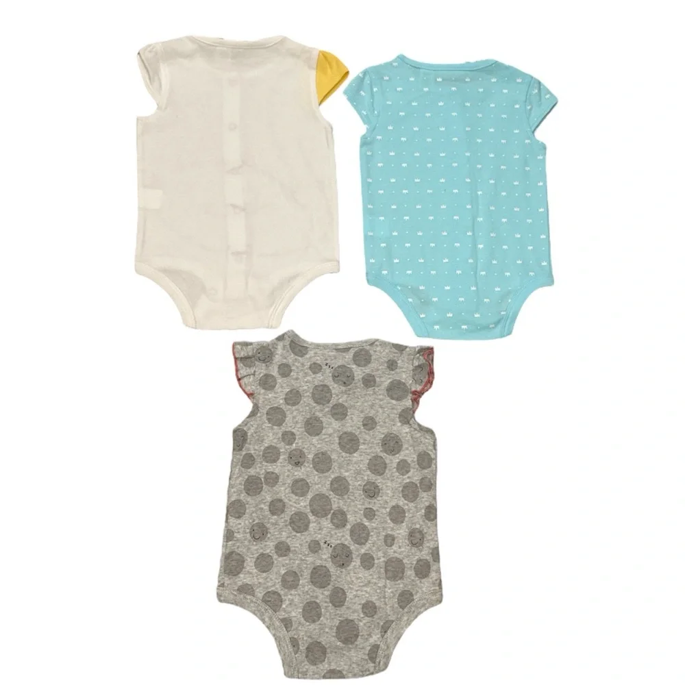 First Impressions Baby Girl 3 PCS Short Sleeve Bodysuit‎ Set 3-6 Months